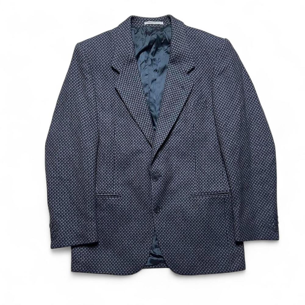 Yves Saint Laurent YSL Vintage 80s France Two Button Sport Coat Blazer Jacket 42